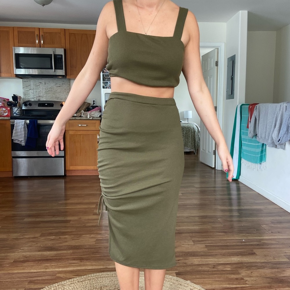 Sage the label two piece set skirt and shirt